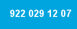 922 029 12 07 922 029 12 07